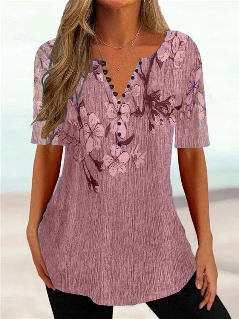 2024 Summer Loose T-shirt V-neck Short Sleeve Pleated Button Shirt For Women - Sonic Online Shop OM - 2024 Summer Loose T-shirt V-neck Short Sleeve Pleated Button Shirt For Women - Sonic Online Shop OM - 2024 Summer Loose T-shirt V-neck Short Sleeve Pleated Button Shirt For Women - Sonic Online Shop OM - 2024 Summer Loose T-shirt V-neck Short Sleeve Pleated Button Shirt For Women - Sonic Online Shop OM -  -  