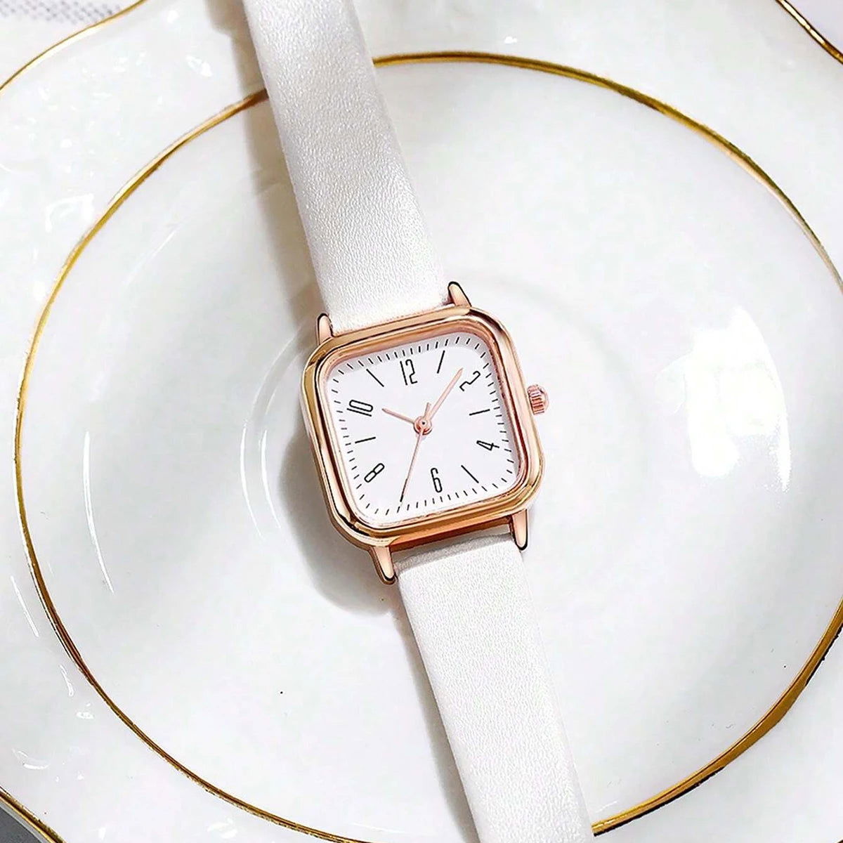2 PCS Women's Watch Set PU Leather Strap Square Women's Quartz - Sonic Online Shop OM - 2 PCS Women's Watch Set PU Leather Strap Square Women's Quartz - Sonic Online Shop OM - 2 PCS Women's Watch Set PU Leather Strap Square Women's Quartz - Sonic Online Shop OM -  