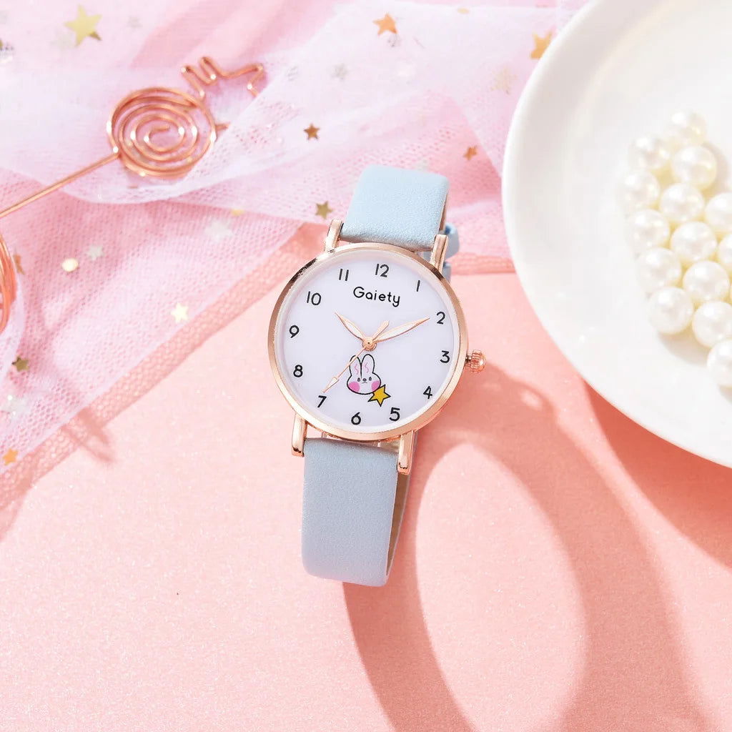 5pcs Women Watch Bracelet Set Leather Cute Rabbit - Sonic Online Shop OM - 5pcs Women Watch Bracelet Set Leather Cute Rabbit - Sonic Online Shop OM - 5pcs Women Watch Bracelet Set Leather Cute Rabbit - Sonic Online Shop OM -  