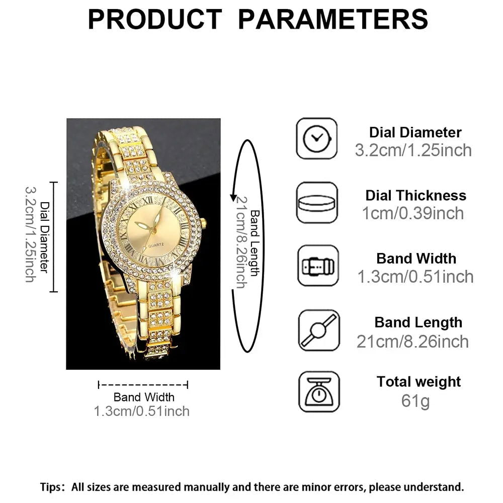7pcs Women's Watch Fashion Casual Round Pointer Quartz Watch and Necklace Bracelet Ring Earring Set - Sonic Online Shop OM - 7pcs Women's Watch Fashion Casual Round Pointer Quartz Watch and Necklace Bracelet Ring Earring Set - Sonic Online Shop OM - 7pcs Women's Watch Fashion Casual Round Pointer Quartz Watch and Necklace Bracelet Ring Earring Set - Sonic Online Shop OM -  