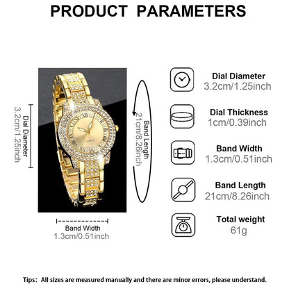 7pcs Women's Watch Fashion Casual Round Pointer Quartz Watch and Necklace Bracelet Ring Earring Set - Sonic Online Shop OM - 7pcs Women's Watch Fashion Casual Round Pointer Quartz Watch and Necklace Bracelet Ring Earring Set - Sonic Online Shop OM - 7pcs Women's Watch Fashion Casual Round Pointer Quartz Watch and Necklace Bracelet Ring Earring Set - Sonic Online Shop OM -  