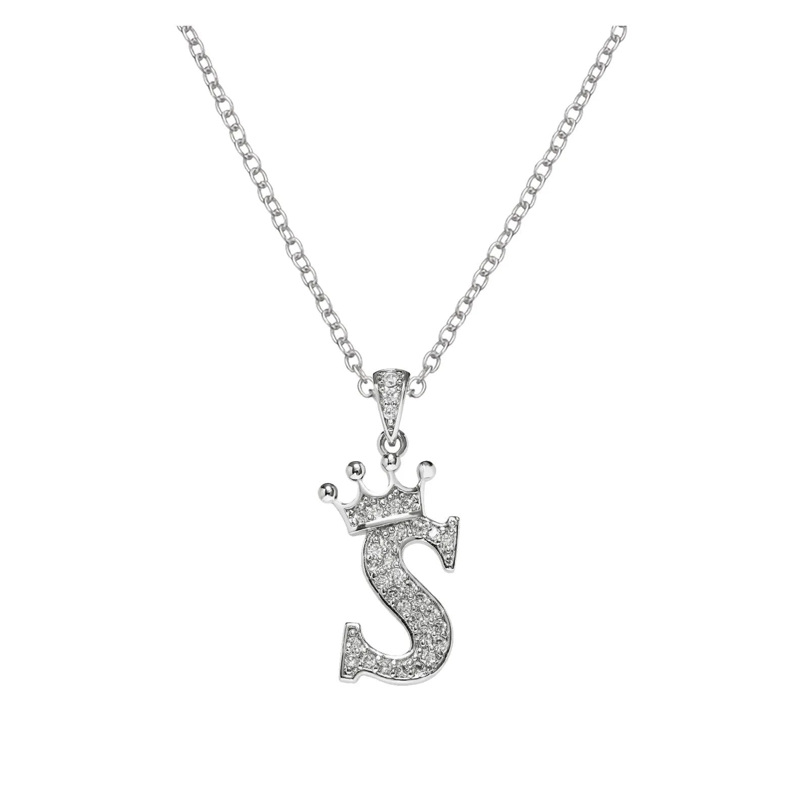 A-Z Letter Initial Pendant Necklace Silver Color - Sonic Online Shop OM - A-Z Letter Initial Pendant Necklace Silver Color - Sonic Online Shop OM - A-Z Letter Initial Pendant Necklace Silver Color - Sonic Online Shop OM -  