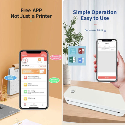 A4 Portable Thermal Printer Wireless - Sonic Online Shop OM - A4 Portable Thermal Printer Wireless - Sonic Online Shop OM - A4 Portable Thermal Printer Wireless - Sonic Online Shop OM -  
