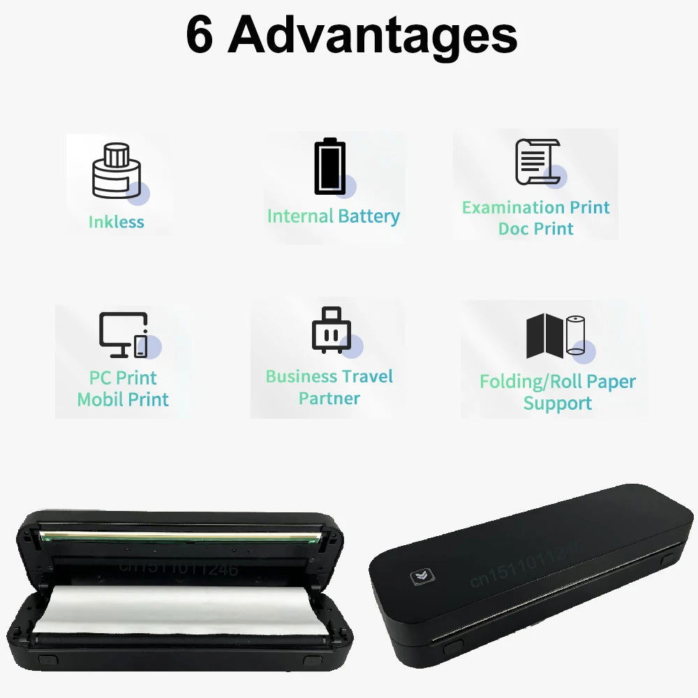 A4 Portable Thermal Printer Wireless - Sonic Online Shop OM - A4 Portable Thermal Printer Wireless - Sonic Online Shop OM - A4 Portable Thermal Printer Wireless - Sonic Online Shop OM -  