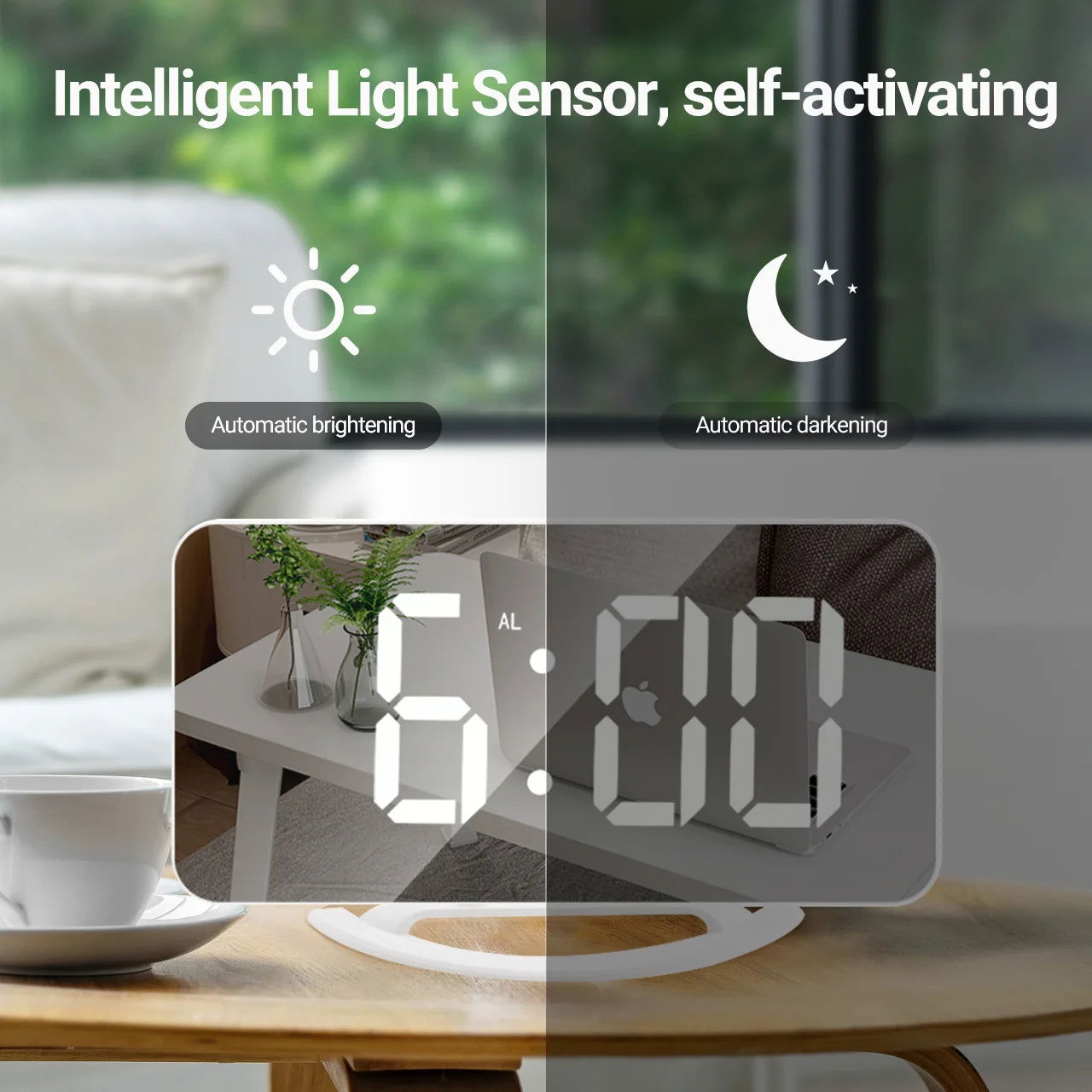 Digital Alarm Clock 7" Large LED Mirror Electronic Clocks  Wall Modern Clocks Watches - Sonic Online Shop OM - Digital Alarm Clock 7" Large LED Mirror Electronic Clocks  Wall Modern Clocks Watches - Sonic Online Shop OM - Digital Alarm Clock 7" Large LED Mirror Electronic Clocks  Wall Modern Clocks Watches - Sonic Online Shop OM -  