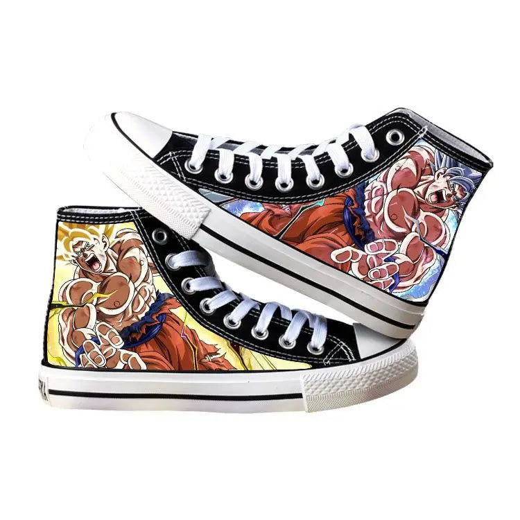 Dragon Ball Goku Vegeta animation peripheral high-top canvas casual sneakers ( Size 42-44) - Sonic Online Shop OM - Dragon Ball Goku Vegeta animation peripheral high-top canvas casual sneakers ( Size 42-44) - Sonic Online Shop OM 