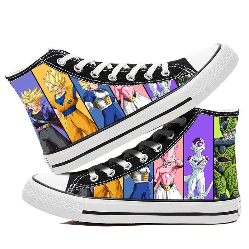 Dragon Ball Goku Vegeta animation peripheral high-top canvas casual sneakers ( Size 42-44) - Sonic Online Shop OM - Dragon Ball Goku Vegeta animation peripheral high-top canvas casual sneakers ( Size 42-44) - Sonic Online Shop OM 