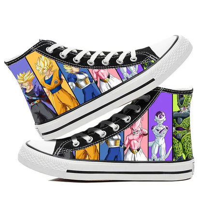 Dragon Ball Goku Vegeta animation peripheral high-top canvas casual sneakers ( Size 42-44) - Sonic Online Shop OM - Dragon Ball Goku Vegeta animation peripheral high-top canvas casual sneakers ( Size 42-44) - Sonic Online Shop OM 