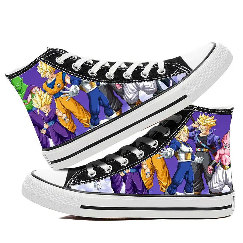 Dragon Ball Goku Vegeta animation peripheral high-top canvas casual sneakers ( Size 42-44) - Sonic Online Shop OM - Dragon Ball Goku Vegeta animation peripheral high-top canvas casual sneakers ( Size 42-44) - Sonic Online Shop OM 