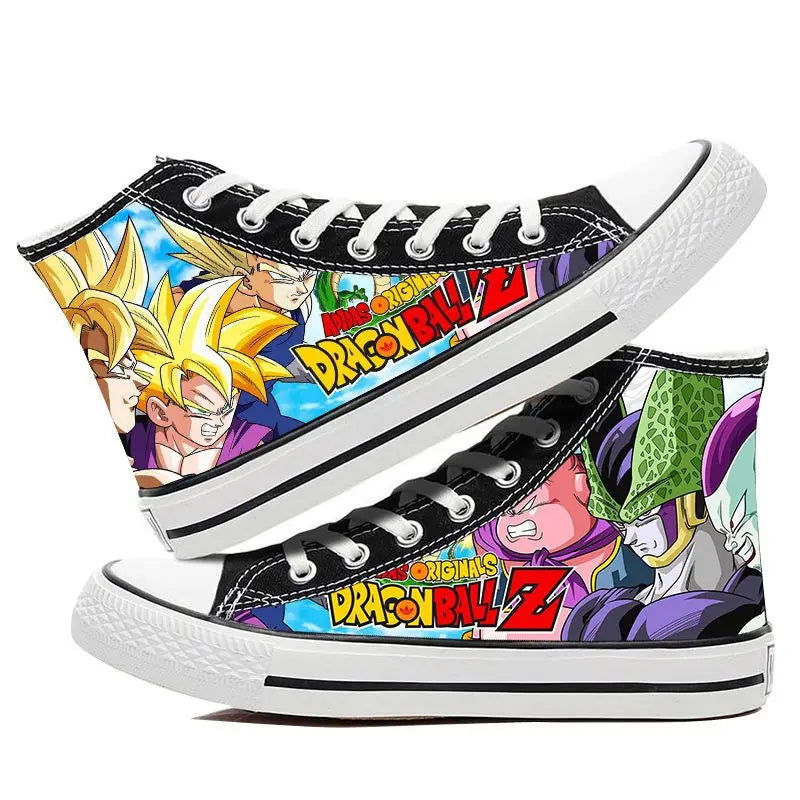 Dragon Ball Goku Vegeta animation peripheral high-top canvas casual sneakers ( Size 42-44) - Sonic Online Shop OM - Dragon Ball Goku Vegeta animation peripheral high-top canvas casual sneakers ( Size 42-44) - Sonic Online Shop OM 