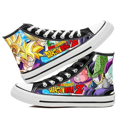 Dragon Ball Goku Vegeta animation peripheral high-top canvas casual sneakers ( Size 42-44) - Sonic Online Shop OM - Dragon Ball Goku Vegeta animation peripheral high-top canvas casual sneakers ( Size 42-44) - Sonic Online Shop OM 