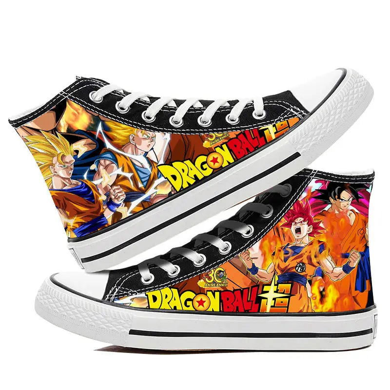 Dragon Ball Goku Vegeta animation peripheral high-top canvas casual sneakers ( Size 42-44) - Sonic Online Shop OM - Dragon Ball Goku Vegeta animation peripheral high-top canvas casual sneakers ( Size 42-44) - Sonic Online Shop OM 