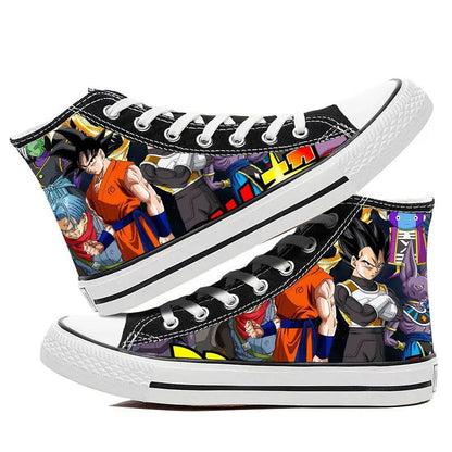 Dragon Ball Goku Vegeta animation peripheral high-top canvas casual sneakers ( Size 42-44) - Sonic Online Shop OM - Dragon Ball Goku Vegeta animation peripheral high-top canvas casual sneakers ( Size 42-44) - Sonic Online Shop OM 