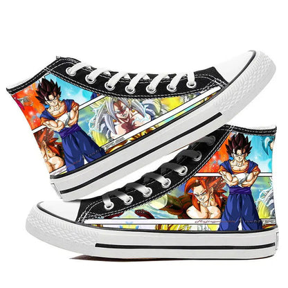 Dragon Ball Goku Vegeta animation peripheral high-top canvas casual sneakers ( Size 42-44) - Sonic Online Shop OM - Dragon Ball Goku Vegeta animation peripheral high-top canvas casual sneakers ( Size 42-44) - Sonic Online Shop OM 