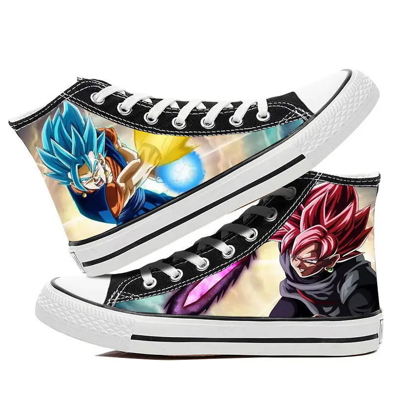 Dragon Ball Goku Vegeta animation peripheral high-top canvas casual sneakers ( Size 42-44) - Sonic Online Shop OM - Dragon Ball Goku Vegeta animation peripheral high-top canvas casual sneakers ( Size 42-44) - Sonic Online Shop OM 