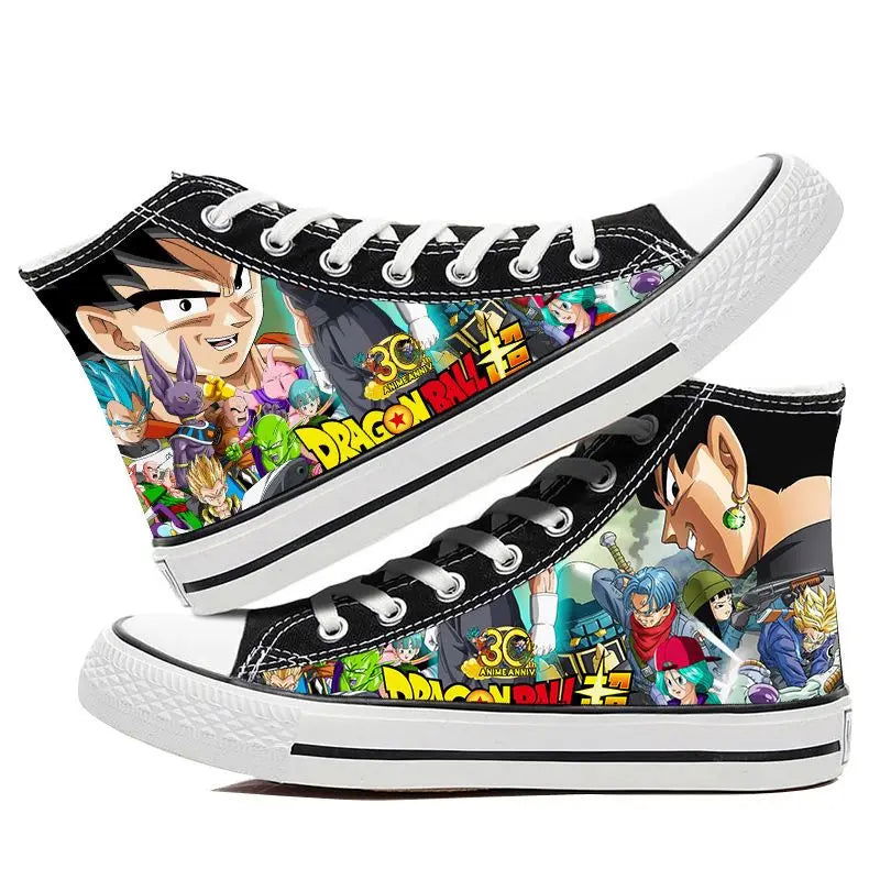 Dragon Ball Goku Vegeta animation peripheral high-top canvas casual sneakers ( Size 42-44) - Sonic Online Shop OM - Dragon Ball Goku Vegeta animation peripheral high-top canvas casual sneakers ( Size 42-44) - Sonic Online Shop OM 