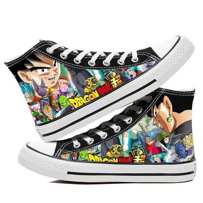 Dragon Ball Goku Vegeta animation peripheral high-top canvas casual sneakers ( Size 42-44) - Sonic Online Shop OM - Dragon Ball Goku Vegeta animation peripheral high-top canvas casual sneakers ( Size 42-44) - Sonic Online Shop OM 