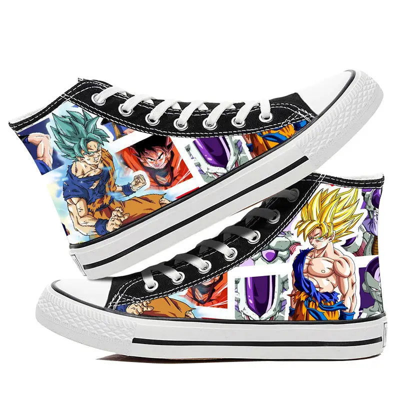 Dragon Ball Goku Vegeta animation peripheral high-top canvas casual sneakers ( Size 42-44) - Sonic Online Shop OM - Dragon Ball Goku Vegeta animation peripheral high-top canvas casual sneakers ( Size 42-44) - Sonic Online Shop OM 