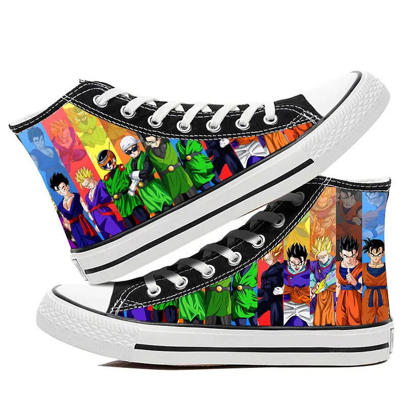 Dragon Ball Goku Vegeta animation peripheral high-top canvas casual sneakers ( Size 42-44) - Sonic Online Shop OM - Dragon Ball Goku Vegeta animation peripheral high-top canvas casual sneakers ( Size 42-44) - Sonic Online Shop OM 