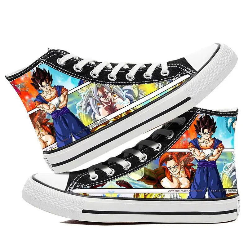 Dragon Ball Goku Vegeta animation peripheral high-top canvas casual sneakers ( Size 42-44) - Sonic Online Shop OM - Dragon Ball Goku Vegeta animation peripheral high-top canvas casual sneakers ( Size 42-44) - Sonic Online Shop OM 
