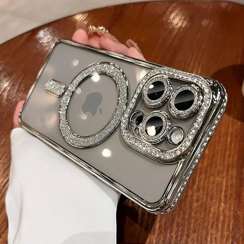 Fashion Glitter Diamond Clear Phone Case For iPhone 15 14 13 12 11 Pro Max 15 Plus Magnetic For Magsafe Wireless Charge Cover - Sonic Online Shop OM - Fashion Glitter Diamond Clear Phone Case For iPhone 15 14 13 12 11 Pro Max 15 Plus Magnetic For Magsafe Wireless Charge Cover - Sonic Online Shop OM - Fashion Glitter Diamond Clear Phone Case For iPhone 15 14 13 12 11 Pro Max 15 Plus Magnetic For Magsafe Wireless Charge Cover - Sonic Online Shop OM -  -   