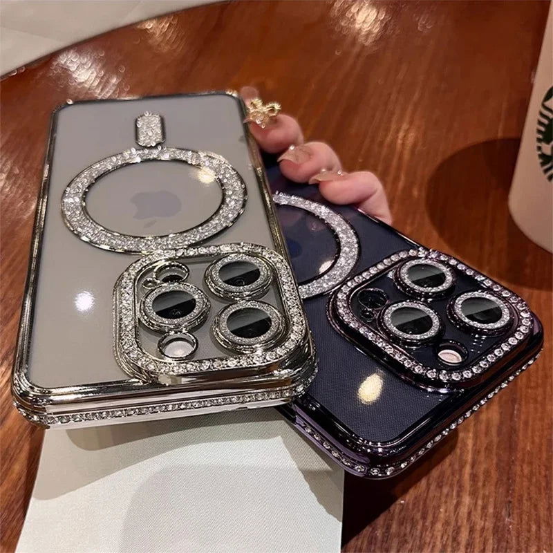 Fashion Glitter Diamond Clear Phone Case For iPhone 15 14 13 12 11 Pro Max 15 Plus Magnetic For Magsafe Wireless Charge Cover - Sonic Online Shop OM - Fashion Glitter Diamond Clear Phone Case For iPhone 15 14 13 12 11 Pro Max 15 Plus Magnetic For Magsafe Wireless Charge Cover - Sonic Online Shop OM - Fashion Glitter Diamond Clear Phone Case For iPhone 15 14 13 12 11 Pro Max 15 Plus Magnetic For Magsafe Wireless Charge Cover - Sonic Online Shop OM -  -   