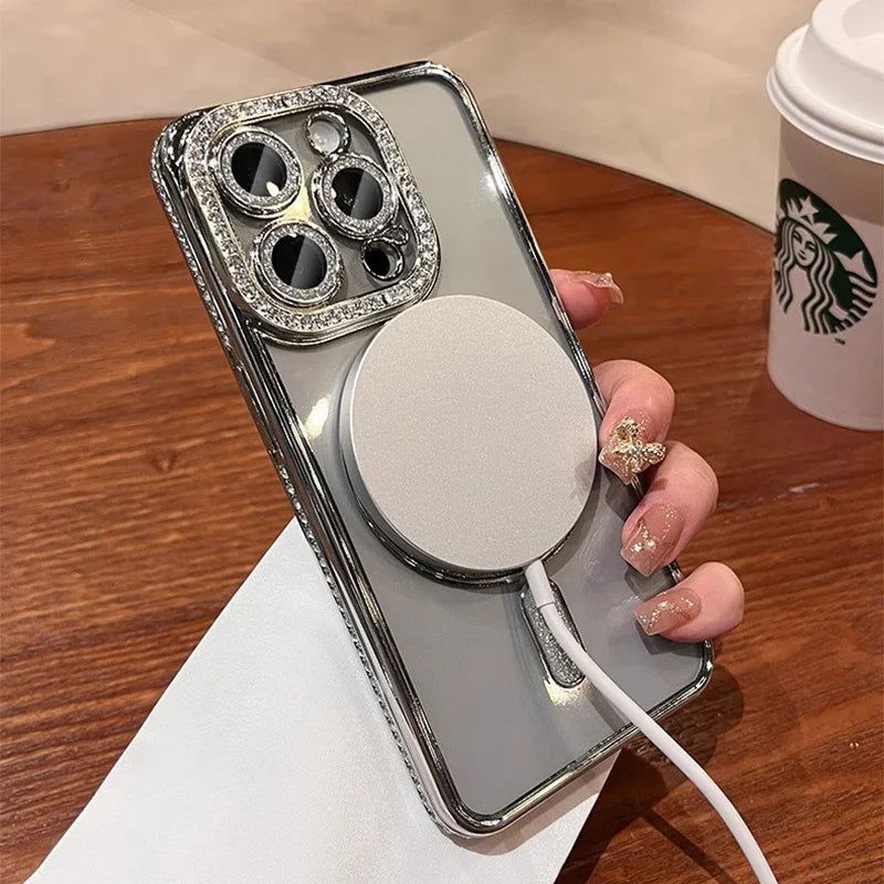 Fashion Glitter Diamond Clear Phone Case For iPhone 15 14 13 12 11 Pro Max 15 Plus Magnetic For Magsafe Wireless Charge Cover - Sonic Online Shop OM - Fashion Glitter Diamond Clear Phone Case For iPhone 15 14 13 12 11 Pro Max 15 Plus Magnetic For Magsafe Wireless Charge Cover - Sonic Online Shop OM - Fashion Glitter Diamond Clear Phone Case For iPhone 15 14 13 12 11 Pro Max 15 Plus Magnetic For Magsafe Wireless Charge Cover - Sonic Online Shop OM -  -   