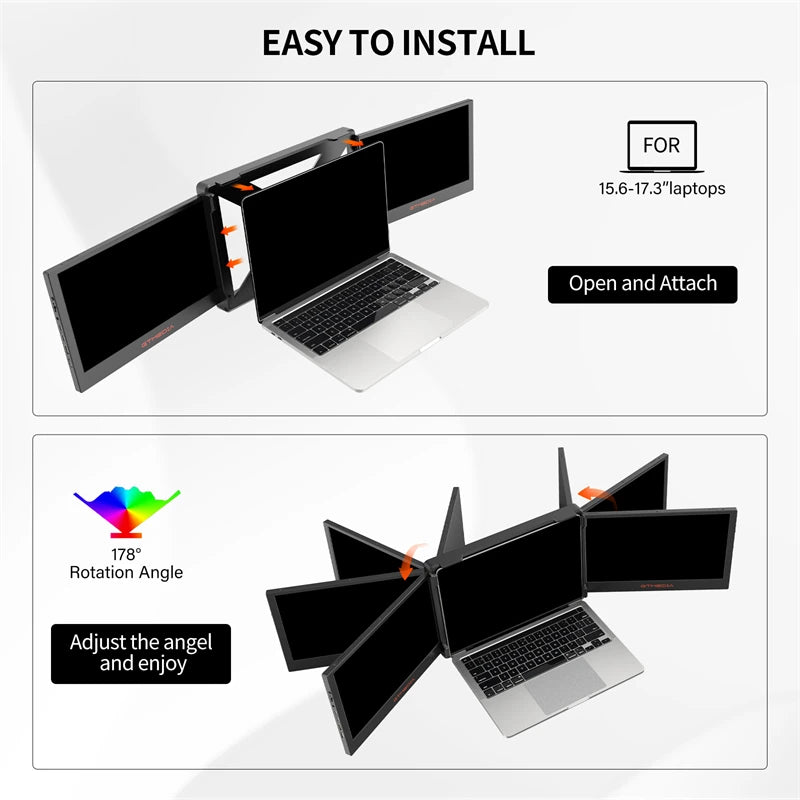GTMEDIA 11.6 Inch Portable Monitor Laptop Triple Dual Extender Screen Full View 1920x1080 IPS FHD Fold Display Laptops Monitor - Sonic Online Shop OM - GTMEDIA 11.6 Inch Portable Monitor Laptop Triple Dual Extender Screen Full View 1920x1080 IPS FHD Fold Display Laptops Monitor - Sonic Online Shop OM - GTMEDIA 11.6 Inch Portable Monitor Laptop Triple Dual Extender Screen Full View 1920x1080 IPS FHD Fold Display Laptops Monitor - Sonic Online Shop OM -  -   