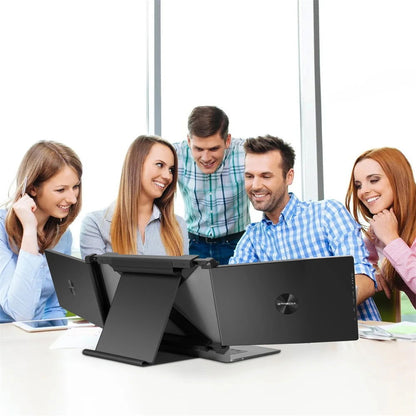 GTMEDIA 11.6 Inch Portable Monitor Laptop Triple Dual Extender Screen Full View 1920x1080 IPS FHD Fold Display Laptops Monitor - Sonic Online Shop OM - GTMEDIA 11.6 Inch Portable Monitor Laptop Triple Dual Extender Screen Full View 1920x1080 IPS FHD Fold Display Laptops Monitor - Sonic Online Shop OM -   