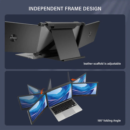 GTMEDIA 11.6 Inch Portable Monitor Laptop Triple Dual Extender Screen Full View 1920x1080 IPS FHD Fold Display Laptops Monitor - Sonic Online Shop OM - GTMEDIA 11.6 Inch Portable Monitor Laptop Triple Dual Extender Screen Full View 1920x1080 IPS FHD Fold Display Laptops Monitor - Sonic Online Shop OM -   