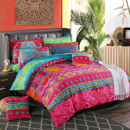 Bohemian Style Duvet Cover Sets Single/Twin/Queen/King Size - Sonic Online Shop OM - Bohemian Style Duvet Cover Sets Single/Twin/Queen/King Size - Sonic Online Shop OM - Bohemian Style Duvet Cover Sets Single/Twin/Queen/King Size - Sonic Online Shop OM -  