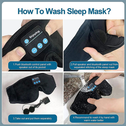 Mask For Sleep Headphones Bluetooth 3D Eye Mask Music Play Sleeping Headphones with Built-in HD Speaker - Sonic Online Shop OM - Mask For Sleep Headphones Bluetooth 3D Eye Mask Music Play Sleeping Headphones with Built-in HD Speaker - Sonic Online Shop OM 