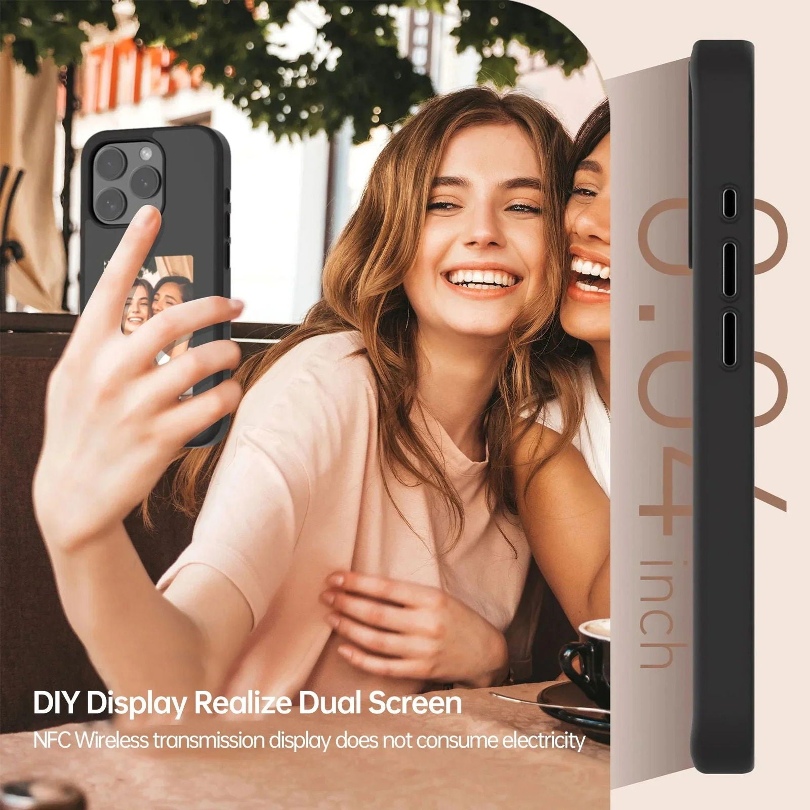 NFC Variable Pattern Phone Case For iPhone 13 15 14 Pro Max Smart E-ink Screen - Sonic Online Shop OM - NFC Variable Pattern Phone Case For iPhone 13 15 14 Pro Max Smart E-ink Screen - Sonic Online Shop OM - NFC Variable Pattern Phone Case For iPhone 13 15 14 Pro Max Smart E-ink Screen - Sonic Online Shop OM -  