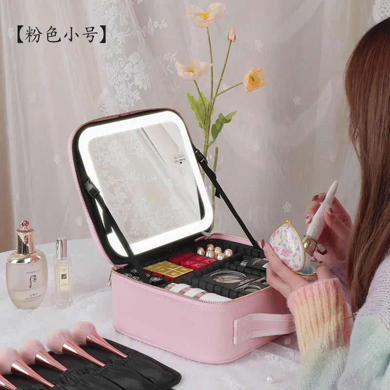 New LED Lighted Cosmetic Case with Mirror - Sonic Online Shop OM - New LED Lighted Cosmetic Case with Mirror - Sonic Online Shop OM - New LED Lighted Cosmetic Case with Mirror - Sonic Online Shop OM -  