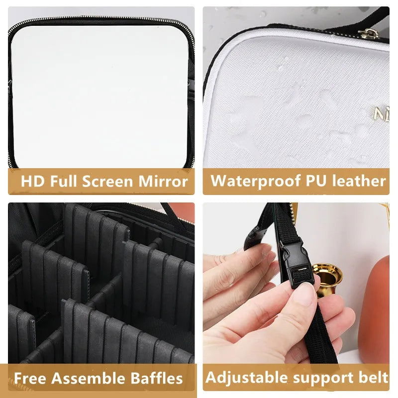 New LED Lighted Cosmetic Case with Mirror - Sonic Online Shop OM - New LED Lighted Cosmetic Case with Mirror - Sonic Online Shop OM - New LED Lighted Cosmetic Case with Mirror - Sonic Online Shop OM -  