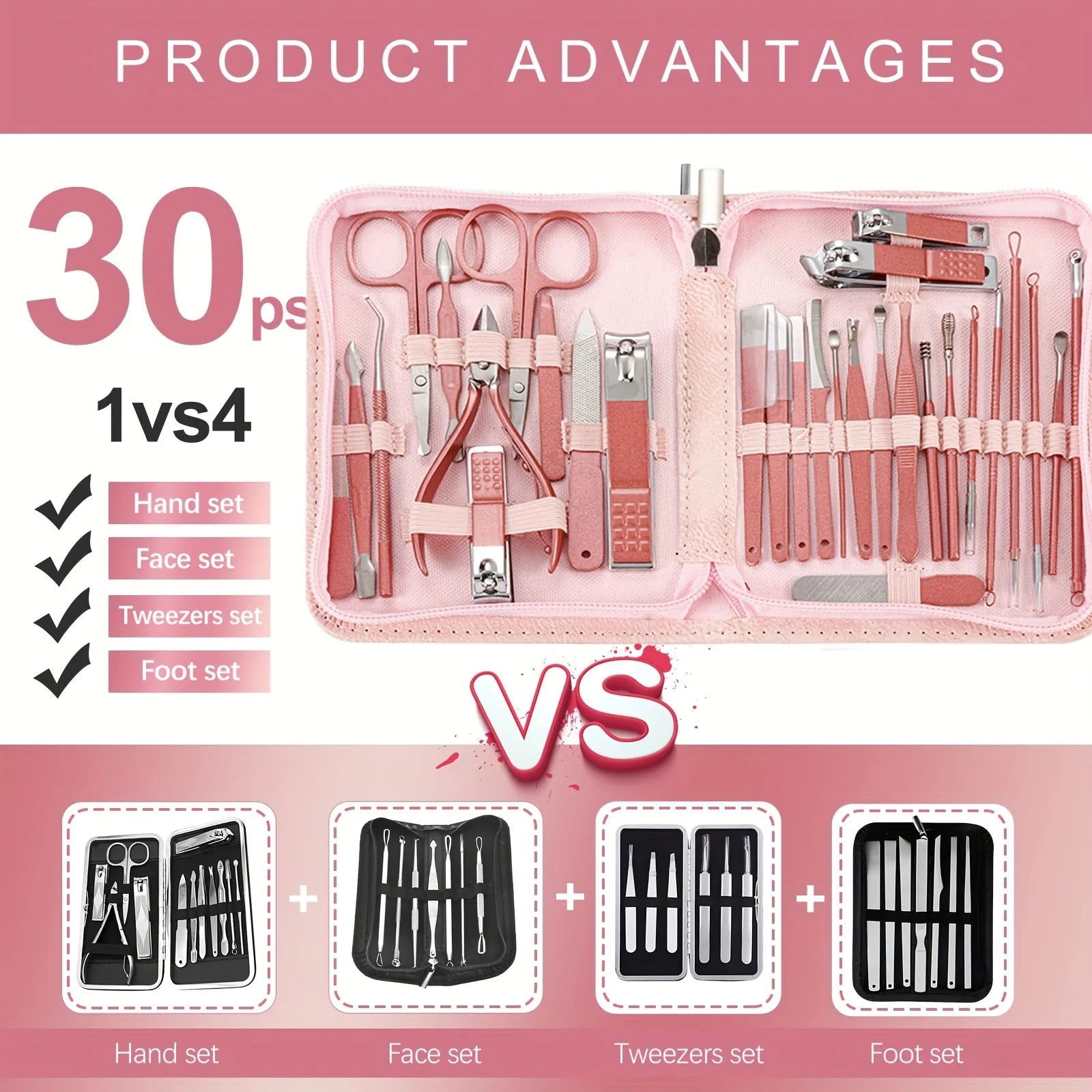New Manicure Set 30 in 1 Nail Clippers Set - Sonic Online Shop OM - New Manicure Set 30 in 1 Nail Clippers Set - Sonic Online Shop OM - New Manicure Set 30 in 1 Nail Clippers Set - Sonic Online Shop OM -  