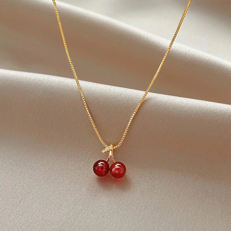 Pink Heart Pendant Necklace for Lovers - Sonic Online Shop OM - Pink Heart Pendant Necklace for Lovers - Sonic Online Shop OM 