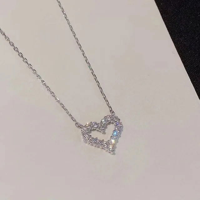 Pink Heart Pendant Necklace for Lovers - Sonic Online Shop OM - Pink Heart Pendant Necklace for Lovers - Sonic Online Shop OM 