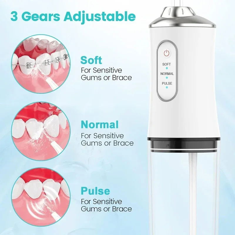 Portable Dental Water Flosser Oral Irrigator USB Rechargeable - Sonic Online Shop OM - Portable Dental Water Flosser Oral Irrigator USB Rechargeable - Sonic Online Shop OM - Portable Dental Water Flosser Oral Irrigator USB Rechargeable - Sonic Online Shop OM -  