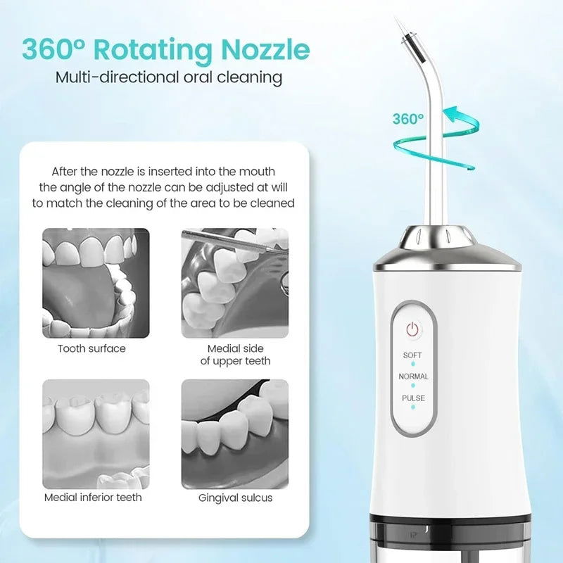 Portable Dental Water Flosser Oral Irrigator USB Rechargeable - Sonic Online Shop OM - Portable Dental Water Flosser Oral Irrigator USB Rechargeable - Sonic Online Shop OM - Portable Dental Water Flosser Oral Irrigator USB Rechargeable - Sonic Online Shop OM -  