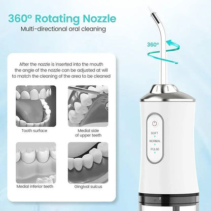 Portable Dental Water Flosser Oral Irrigator USB Rechargeable - Sonic Online Shop OM - Portable Dental Water Flosser Oral Irrigator USB Rechargeable - Sonic Online Shop OM - Portable Dental Water Flosser Oral Irrigator USB Rechargeable - Sonic Online Shop OM -  