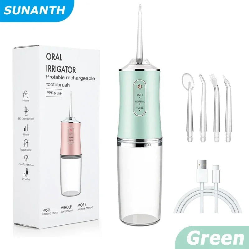 Portable Dental Water Flosser Oral Irrigator USB Rechargeable - Sonic Online Shop OM - Portable Dental Water Flosser Oral Irrigator USB Rechargeable - Sonic Online Shop OM - Portable Dental Water Flosser Oral Irrigator USB Rechargeable - Sonic Online Shop OM -  