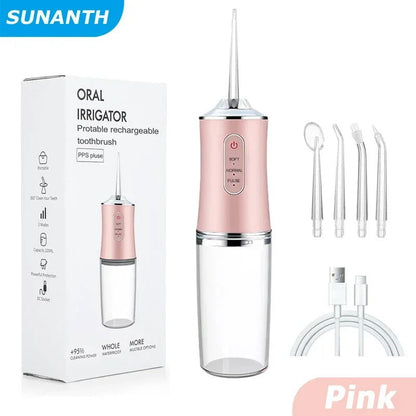 Portable Dental Water Flosser Oral Irrigator USB Rechargeable - Sonic Online Shop OM - Portable Dental Water Flosser Oral Irrigator USB Rechargeable - Sonic Online Shop OM - Portable Dental Water Flosser Oral Irrigator USB Rechargeable - Sonic Online Shop OM -  