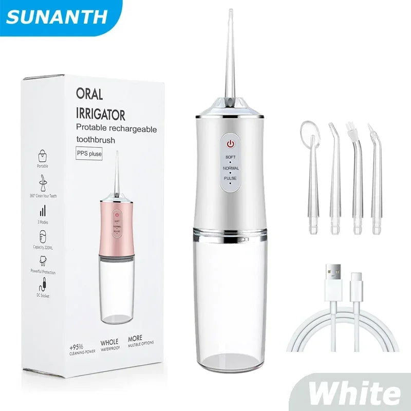 Portable Dental Water Flosser Oral Irrigator USB Rechargeable - Sonic Online Shop OM - Portable Dental Water Flosser Oral Irrigator USB Rechargeable - Sonic Online Shop OM - Portable Dental Water Flosser Oral Irrigator USB Rechargeable - Sonic Online Shop OM -  