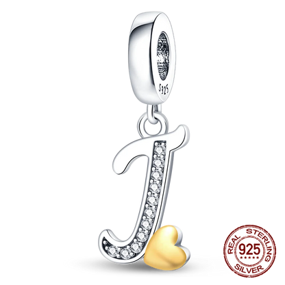 925 sterling silver A-Z English letters pendant - Bracelet - Pandora style - Sonic Online Shop OM - 925 sterling silver A-Z English letters pendant - Bracelet - Pandora style - Sonic Online Shop OM - 48869858017571 -  