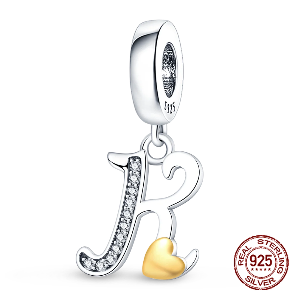 925 sterling silver A-Z English letters pendant - Bracelet - Pandora style - Sonic Online Shop OM - 925 sterling silver A-Z English letters pendant - Bracelet - Pandora style - Sonic Online Shop OM - 48869857984803|48869858705699 -  