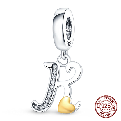 925 sterling silver A-Z English letters pendant - Bracelet - Pandora style - Sonic Online Shop OM - 925 sterling silver A-Z English letters pendant - Bracelet - Pandora style - Sonic Online Shop OM - 48869857984803|48869858705699 -  