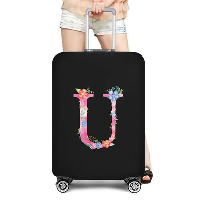 Suit Case Protector Size XL Pink Letter Print - Sonic Online Shop OM - Suit Case Protector Size XL Pink Letter Print - Sonic Online Shop OM 