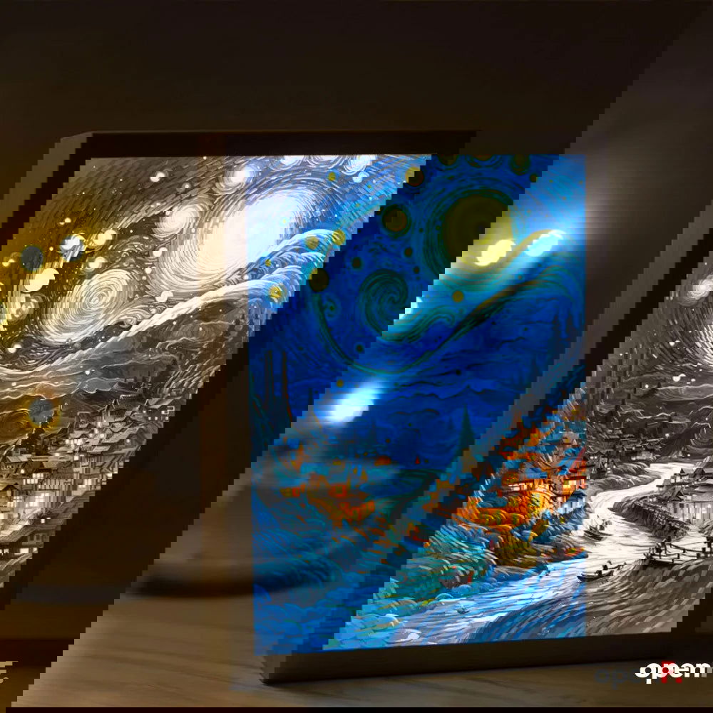 Van Gogh Art Anime LED Light Painting Room Decor - Sonic Online Shop OM -  