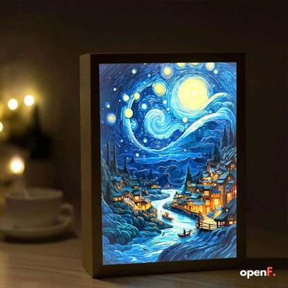 Van Gogh Art Anime LED Light Painting Room Decor - Sonic Online Shop OM -  